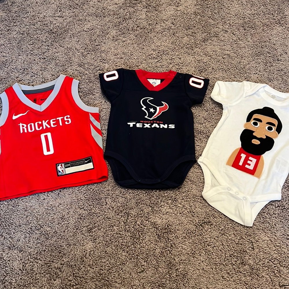 Houston Sports - Rockets, Texans, James Harden - Bodysuit and Jersey Bundle
